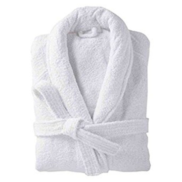 Luxury Unisex 100% Cotton Hotel Spa Terry Towel Bathrobe White